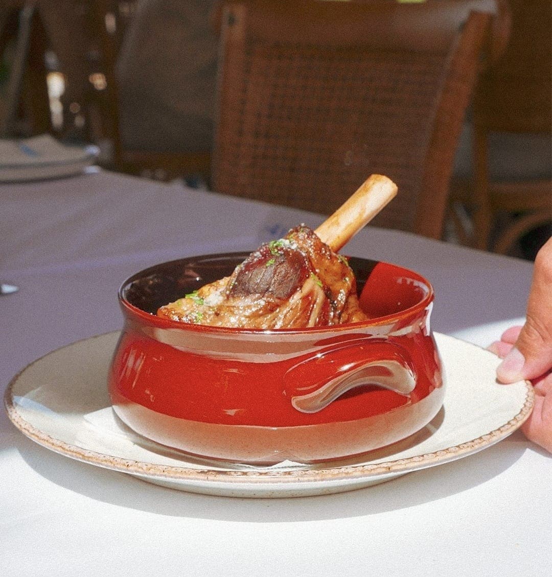 Slow-roasted kleftiko in a clay pot