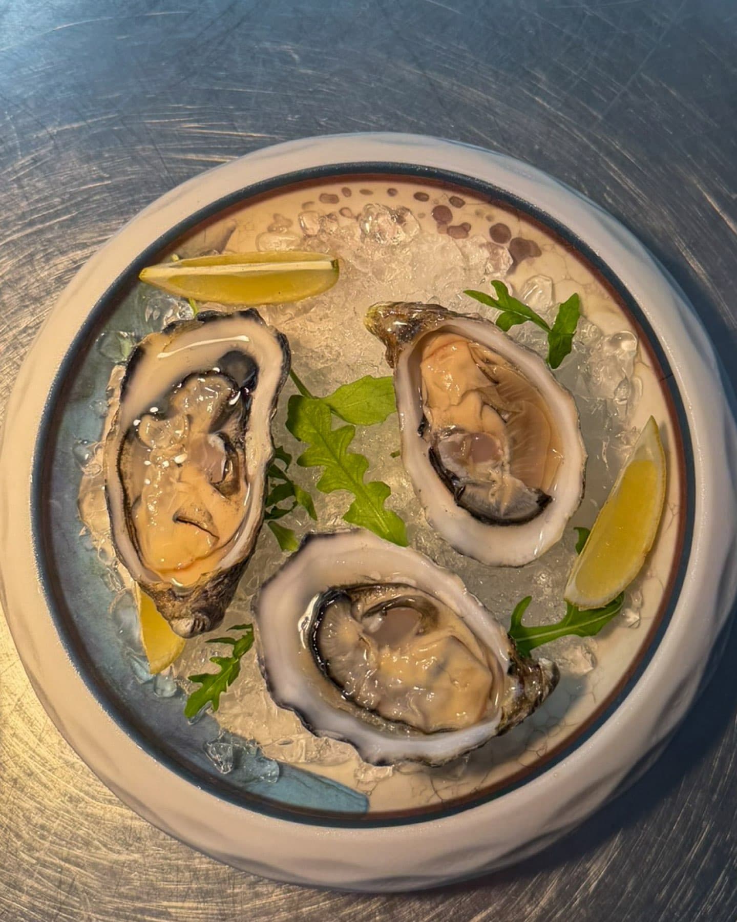 Oysters on the half-shell with a citrus mignonette